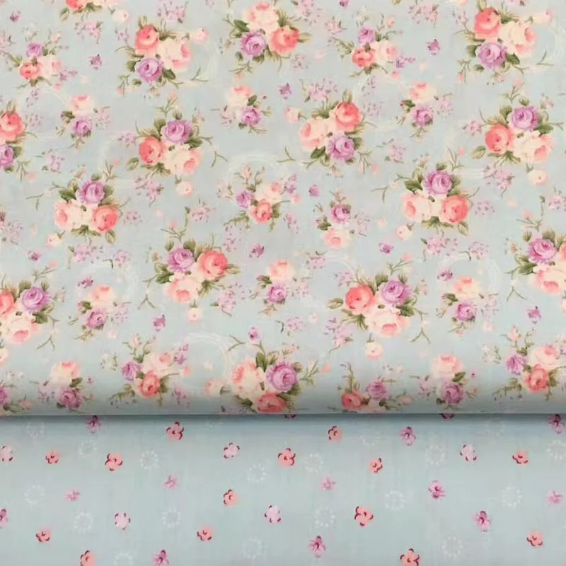 100% cotton twill cloth elegant blue rose flower fabrics for DIY kids doll crib bedding dress clothes cushions handwork tissue
100% cotton twill cloth elegant blue rose flower fabrics for DIY kids doll crib bedding dress clothes cushions handwork tissue