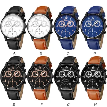 Fashion Men's Leather Military Casual Analog Quartz Wrist Watch Business Watches Men's watch Wrist Party decoration Business Wa
Fashion Men's Leather Military Casual Analog Quartz Wrist Watch Business Watches Men's watch Wrist Party decoration Business Wa
