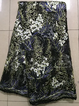 2019 New style French tulle lace fabric High Quality African sequins Lace Fabric 5Yards
2019 New style French tulle lace fabric High Quality African sequins Lace Fabric 5Yards