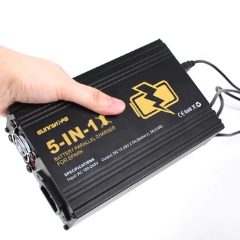 5-in-1 Battery Parallel Charger Remote Controller Multi Charger Dual USB Phone Charger for DJI SPARK Drone Spare Parts
5-in-1 Battery Parallel Charger Remote Controller Multi Charger Dual USB Phone Charger for DJI SPARK Drone Spare Parts
