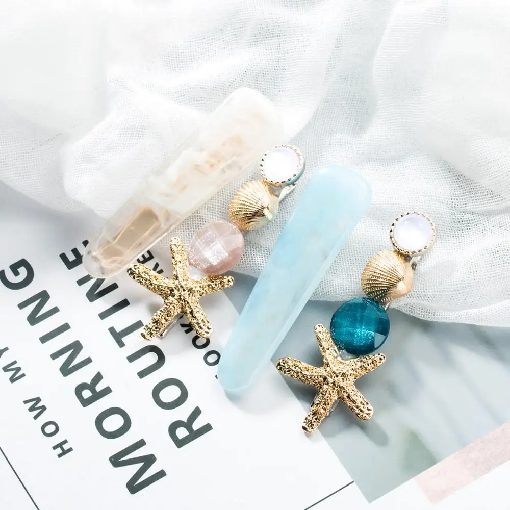 2019 Trendy Acrylic Starfish Shell Hair Pins for Hair Women Shiny Crystal Rhinestone Hair Clips Hair Accessories Female Jewelry
2019 Trendy Acrylic Starfish Shell Hair Pins for Hair Women Shiny Crystal Rhinestone Hair Clips Hair Accessories Female Jewelry