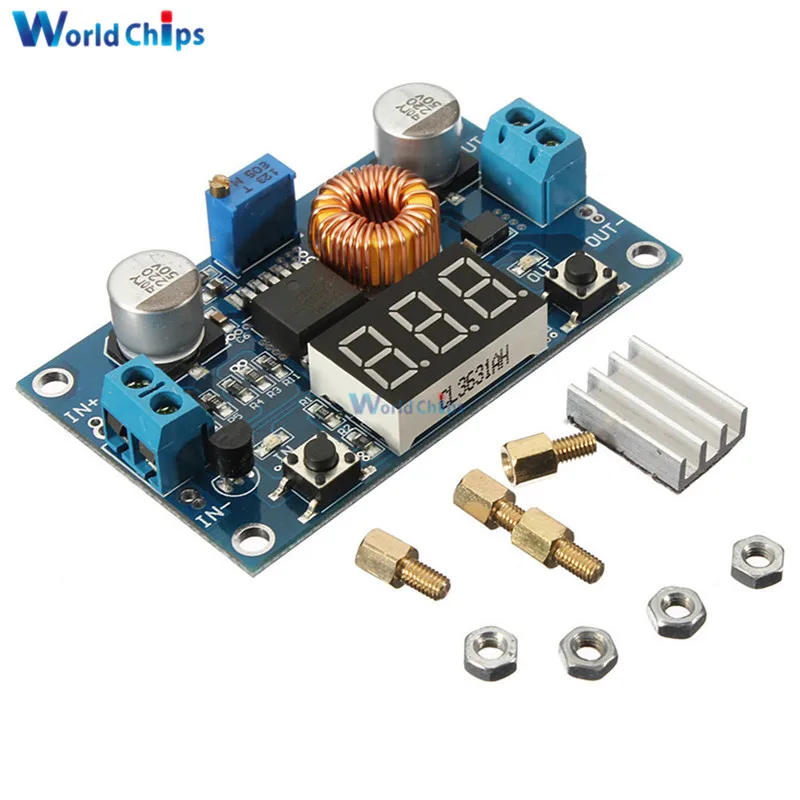 XL4015 75W 5A 4.0-38V to 1.25V-36V DC-DC Adjustable Step Down Board LED Voltmeter Power Supply Module DIY High Power
XL4015 75W 5A 4.0-38V to 1.25V-36V DC-DC Adjustable Step Down Board LED Voltmeter Power Supply Module DIY High Power