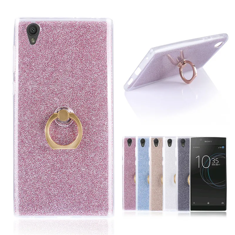 Fashion Silicone Holder Case for Sony Xperia L1 Transparent Soft TPU Glitter Colorful Luxury Ring Back Case for Sony L1 G3311
Fashion Silicone Holder Case for Sony Xperia L1 Transparent Soft TPU Glitter Colorful Luxury Ring Back Case for Sony L1 G3311