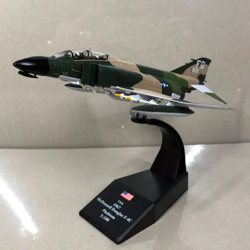 Amer Com US NAVY McDonnell Douglas F-4C Phantom Vietnam War 1/100 Diecast Model