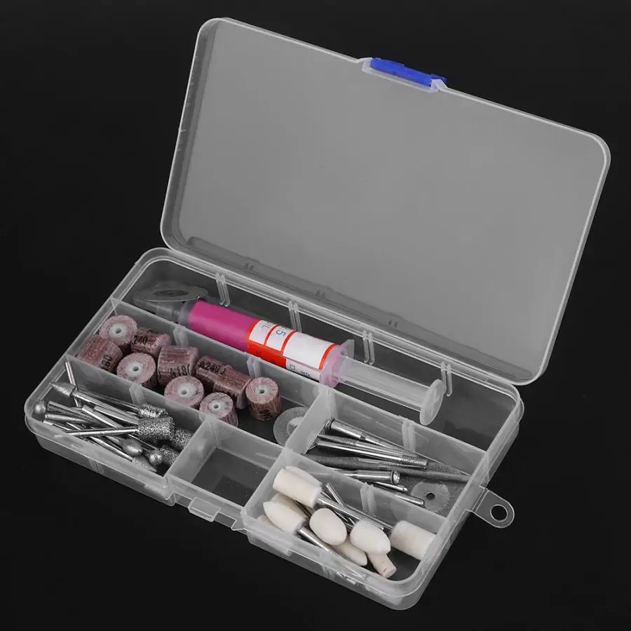 52 Pcs Electric Grinder Engraving Polishing Kit Stone Processing Rotating Abrasive Tool Set Electric Grinder Accessory Set
52 Pcs Electric Grinder Engraving Polishing Kit Stone Processing Rotating Abrasive Tool Set Electric Grinder Accessory Set