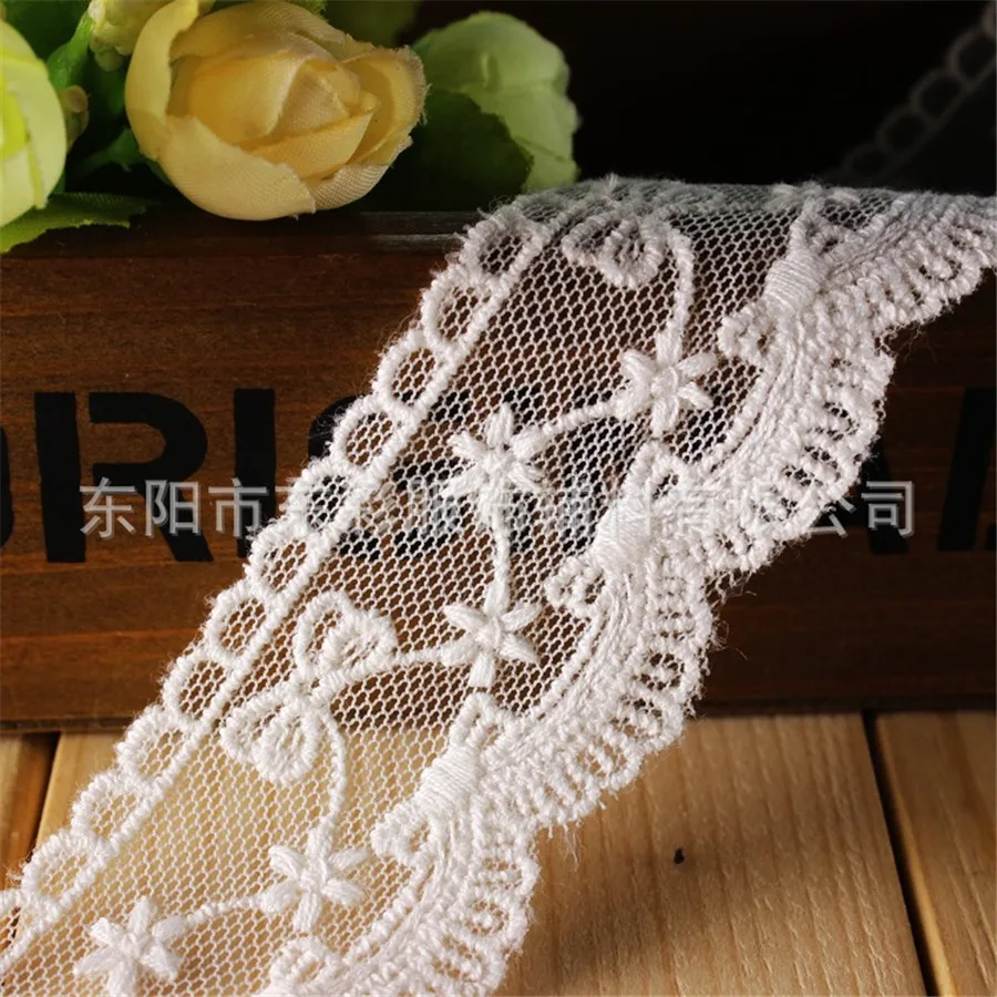 15yard*3.8 cm Embroidery White Lace Ribbon Cotton Lace DIY Sewing Handmade Wedding Fashion Sleeve Skirt Edge Accessories
15yard*3.8 cm Embroidery White Lace Ribbon Cotton Lace DIY Sewing Handmade Wedding Fashion Sleeve Skirt Edge Accessories