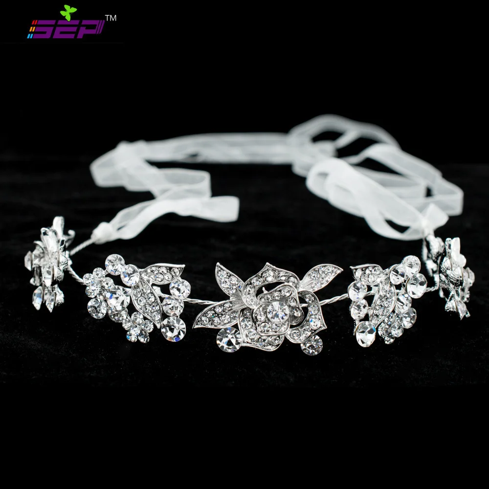 Rose Flower Head band Chain Ribbon Rhinestone Crystals Hair Band Women Hair Jewelry Bridal Wedding Headpiece GX003
Rose Flower Head band Chain Ribbon Rhinestone Crystals Hair Band Women Hair Jewelry Bridal Wedding Headpiece GX003