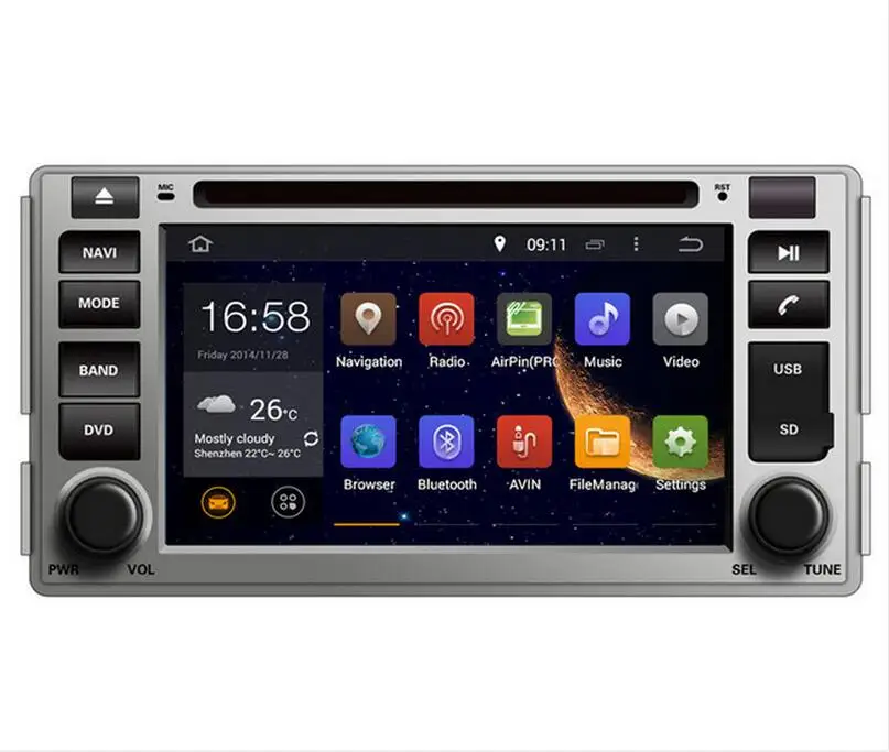 2DIN Android OCTA/Quad Core Fit HYUNDAI SANTA FE 2006 2007-2011 2012Car DVD Player Multimedia GPS DVD NAVIGATION NAV head unit
2DIN Android OCTA/Quad Core Fit HYUNDAI SANTA FE 2006 2007-2011 2012Car DVD Player Multimedia GPS DVD NAVIGATION NAV head unit