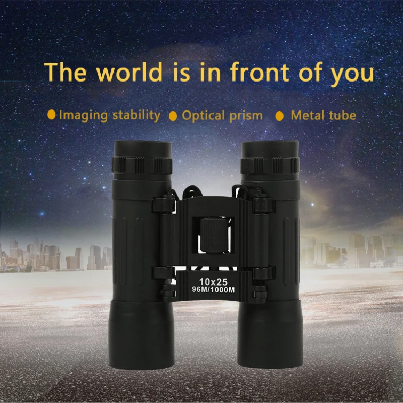Profesional Zoom Telescope 10X25 Folding Binocular 96M/1000M HD Low-light Non-infrared Night Vision Binoculars for Outdoor New
Profesional Zoom Telescope 10X25 Folding Binocular 96M/1000M HD Low-light Non-infrared Night Vision Binoculars for Outdoor New