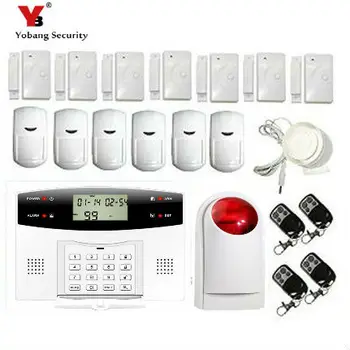 Yobang Security Quad-band Wireless Alarm for Home Protection GSM alarma Home Burglar Security Alarmes Red Flash Siren Detector
Yobang Security Quad-band Wireless Alarm for Home Protection GSM alarma Home Burglar Security Alarmes Red Flash Siren Detector
