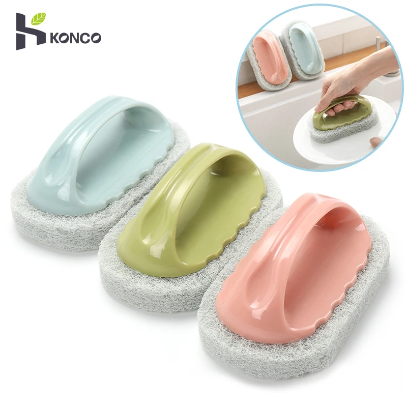 KONCO Kitchen Cleaning Brush Dish Sponge Brush Scrubber Cleaning Tools for Dishes Pot Strong Decontamination Magic Sponge
KONCO Kitchen Cleaning Brush Dish Sponge Brush Scrubber Cleaning Tools for Dishes Pot Strong Decontamination Magic Sponge