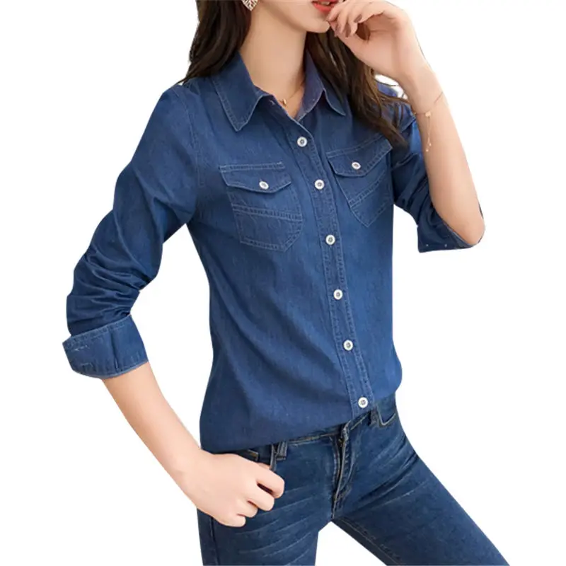 Autumn Spring Denim Blouses Women Korea Fashion Long Sleeve Shirts Women Tops Jeans Blouse Female Casual Slim Ladies Blusa
Autumn Spring Denim Blouses Women Korea Fashion Long Sleeve Shirts Women Tops Jeans Blouse Female Casual Slim Ladies Blusa