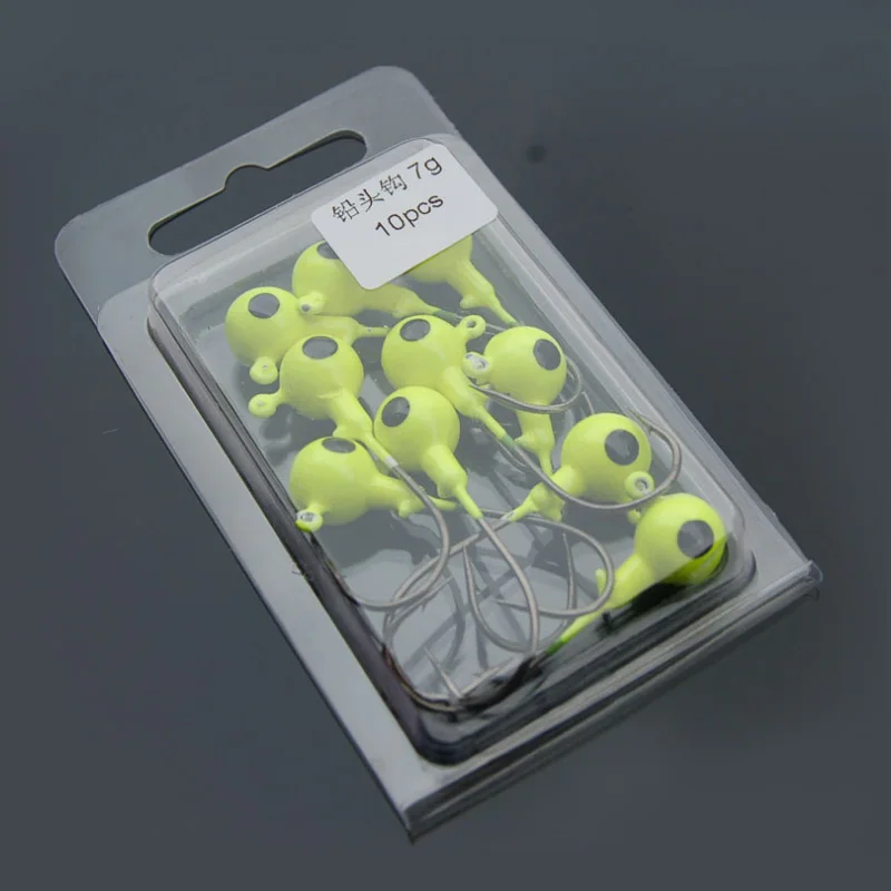 20Pcs/lot Carbon Steel Lead Head Jigging Fishing Hooks Round Jig 5g 7g 10g Barbed Soft Worm Lure for Fish Hook Accessories T45
20Pcs/lot Carbon Steel Lead Head Jigging Fishing Hooks Round Jig 5g 7g 10g Barbed Soft Worm Lure for Fish Hook Accessories T45