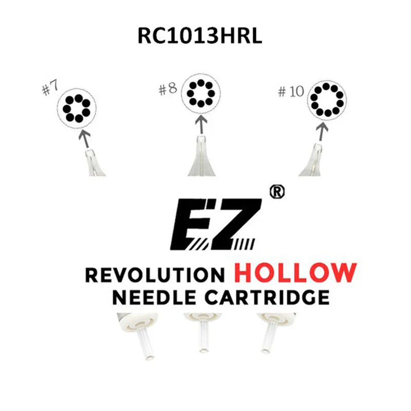 RC1013HRL EZ Revolution Cartridge Tattoo Needles Hollow Round Liner #10 Tattoo Needles for Cartridge System Machine & Grips
RC1013HRL EZ Revolution Cartridge Tattoo Needles Hollow Round Liner #10 Tattoo Needles for Cartridge System Machine & Grips