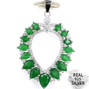 Guaranteed Real 925 Solid Sterling Silver 3.7g New Arrival Real Green Emerald CZ Pendant 40x27mm
Guaranteed Real 925 Solid Sterling Silver 3.7g New Arrival Real Green Emerald CZ Pendant 40x27mm