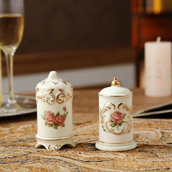 European style gold ceramic toothpick container box, ivory porcelain toothpick box European style ceramic ornament factory
European style gold ceramic toothpick container box, ivory porcelain toothpick box European style ceramic ornament factory