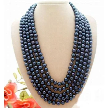 Pearl Jewelry Necklace EarringsBlack Round Freshwater Pearl Necklace Nice Women's Girl's Style New Free Shipping
Pearl Jewelry Necklace EarringsBlack Round Freshwater Pearl Necklace Nice Women's Girl's Style New Free Shipping