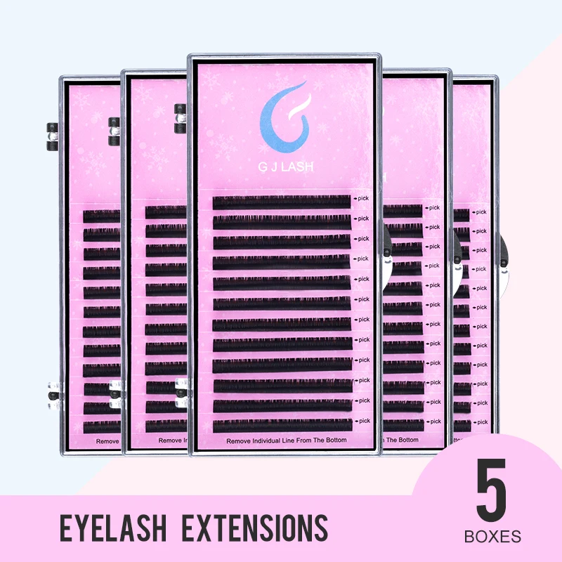GJLash 5 Case 12 Lines Individual Eyelash Extension Handmade 3D Russia Eyelash Extension High Quality Mink Lash Extension
GJLash 5 Case 12 Lines Individual Eyelash Extension Handmade 3D Russia Eyelash Extension High Quality Mink Lash Extension