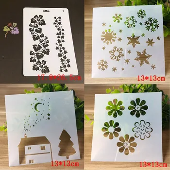 4pcs Falling Snow Stencil Christmas DIY Scrapbooking Photo Album Decorative Embossing Bullet Journal Stencils Template Drawing
4pcs Falling Snow Stencil Christmas DIY Scrapbooking Photo Album Decorative Embossing Bullet Journal Stencils Template Drawing