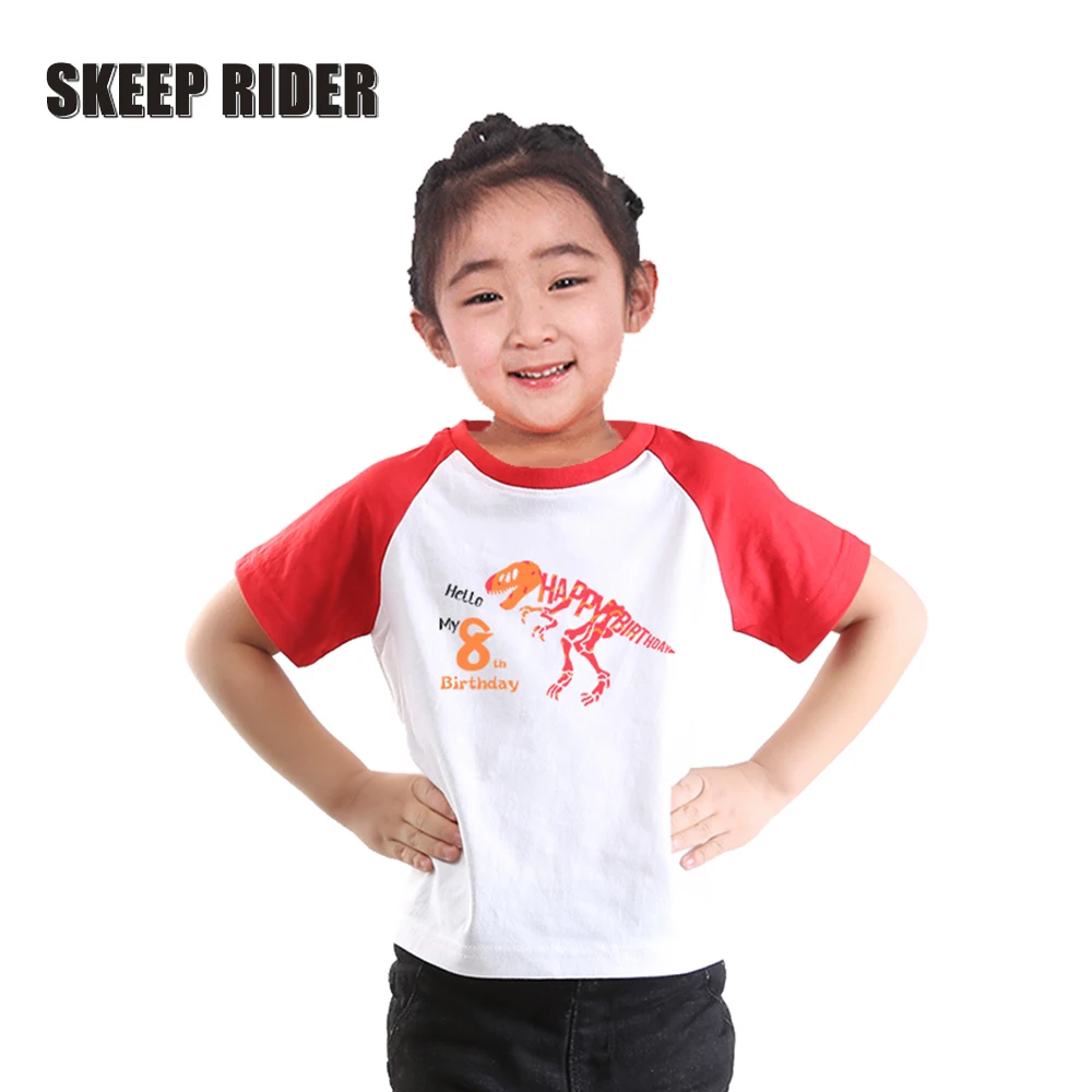 Girls Dinosaur Shirt O-Neck Birthday Girl Tshirts Short Sleeves Kids Clothes Fashion Children Clothes Fashion Girls Tee Tops Par
Girls Dinosaur Shirt O-Neck Birthday Girl Tshirts Short Sleeves Kids Clothes Fashion Children Clothes Fashion Girls Tee Tops Par