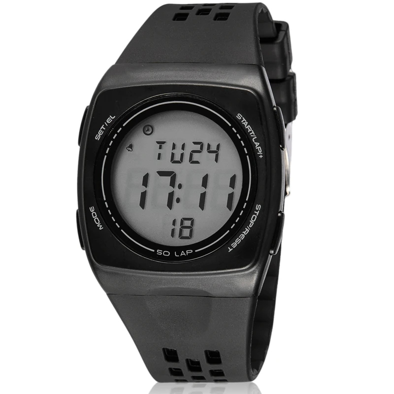 SYNOKE цифровые часы мужские s водонепроницаемые спортивные хронограф силиконовый