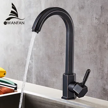 Kitchen Faucet Kitchen Sink Faucet Single Lever Black Swivel 360 Degree Water Mixer Tap 2 Hose Hot and Cold Water Mixer WF-5089
Kitchen Faucet Kitchen Sink Faucet Single Lever Black Swivel 360 Degree Water Mixer Tap 2 Hose Hot and Cold Water Mixer WF-5089
