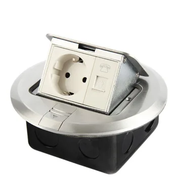 Round pop-up ground socket Aluminum alloy European standard plug-in telephone network plug DC-045
Round pop-up ground socket Aluminum alloy European standard plug-in telephone network plug DC-045
