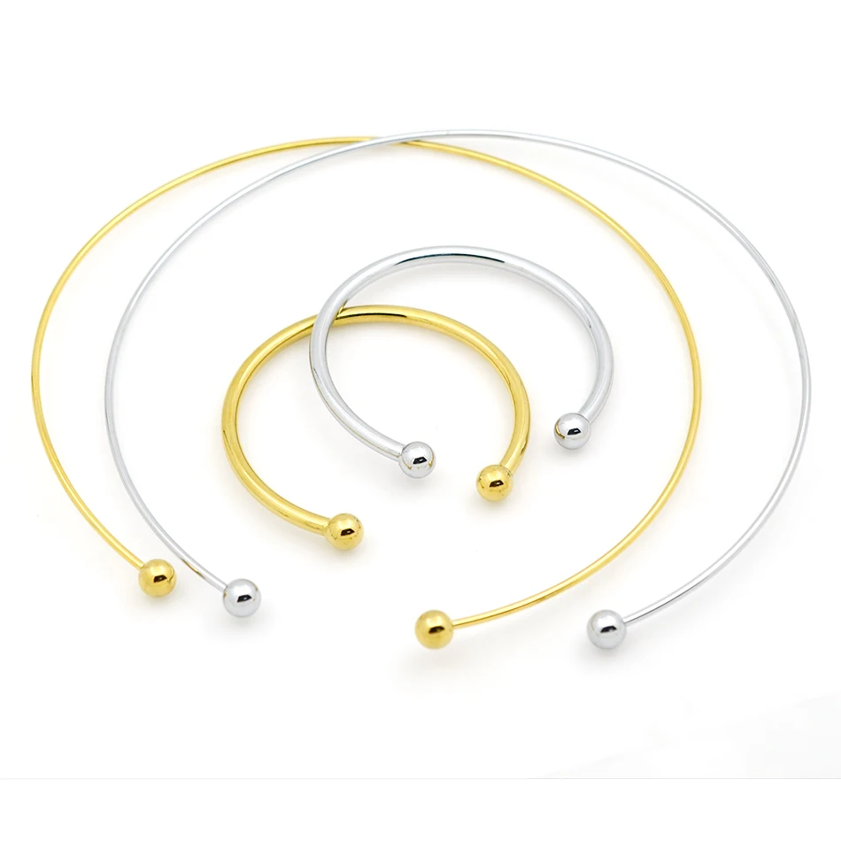 Newest Simple Stainless Steel fashion Jewelry Gold color And Silver Color Necklace Bracelet sets for Women SFAZAOAI
Newest Simple Stainless Steel fashion Jewelry Gold color And Silver Color Necklace Bracelet sets for Women SFAZAOAI