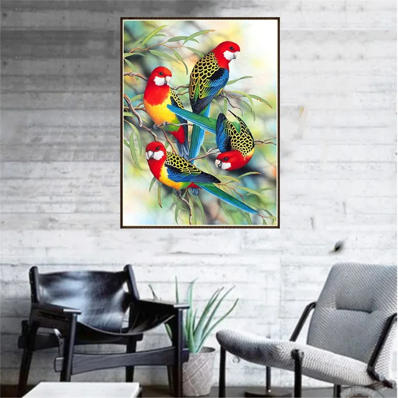 DIY 5D Diamond Painting Animals Parrots Resin Circular Drill Embroidery Cross Stitch Rhinestone Decoration Painting Hobby
DIY 5D Diamond Painting Animals Parrots Resin Circular Drill Embroidery Cross Stitch Rhinestone Decoration Painting Hobby