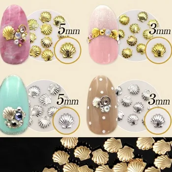100pcs/pack 3D Gold Silver 3d Metal Sea Shell Beads Nail Art Rhinestone Japanese Metallic Studs Nail Art Accessories Decoration
100pcs/pack 3D Gold Silver 3d Metal Sea Shell Beads Nail Art Rhinestone Japanese Metallic Studs Nail Art Accessories Decoration