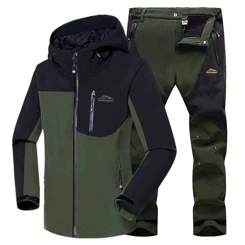 Jackets Men's Suit Autumn Winter Shark Skin Soft Shell Pants Suit Mountaineering Jacket Coat Windproof Waterproof Fishing Set
Jackets Men's Suit Autumn Winter Shark Skin Soft Shell Pants Suit Mountaineering Jacket Coat Windproof Waterproof Fishing Set