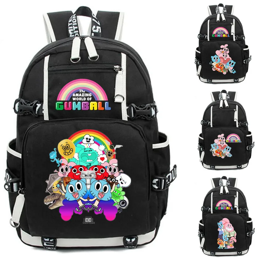 The Amazing World of Gumball Backpack for teenagers Darwin Anais mochila School shoulder bag travel laptop bagpack kid's gift
The Amazing World of Gumball Backpack for teenagers Darwin Anais mochila School shoulder bag travel laptop bagpack kid's gift