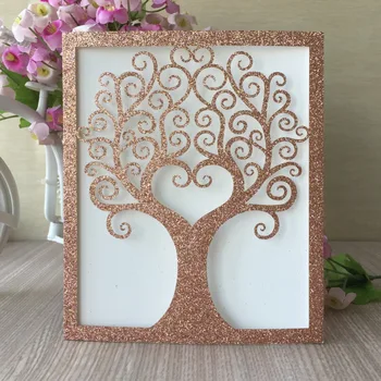 20pcs/lot Chic Glitter Paper Wedding Card Tree Pattern Invitations Card Banquet Supplies Birthday Party Invitations
20pcs/lot Chic Glitter Paper Wedding Card Tree Pattern Invitations Card Banquet Supplies Birthday Party Invitations