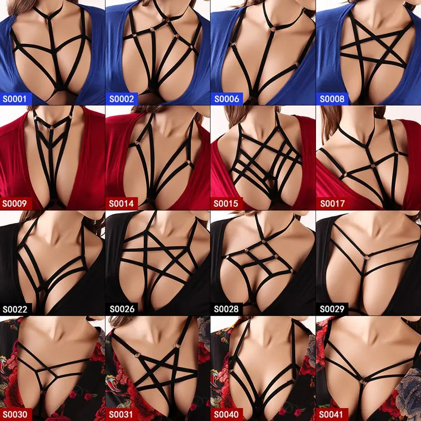 Black Body Harness Crop Tops Cage Bra Lingerie Harness Garter Belt Harness Bra Punk Goth Dance Festival Rave Wear for Women
Black Body Harness Crop Tops Cage Bra Lingerie Harness Garter Belt Harness Bra Punk Goth Dance Festival Rave Wear for Women