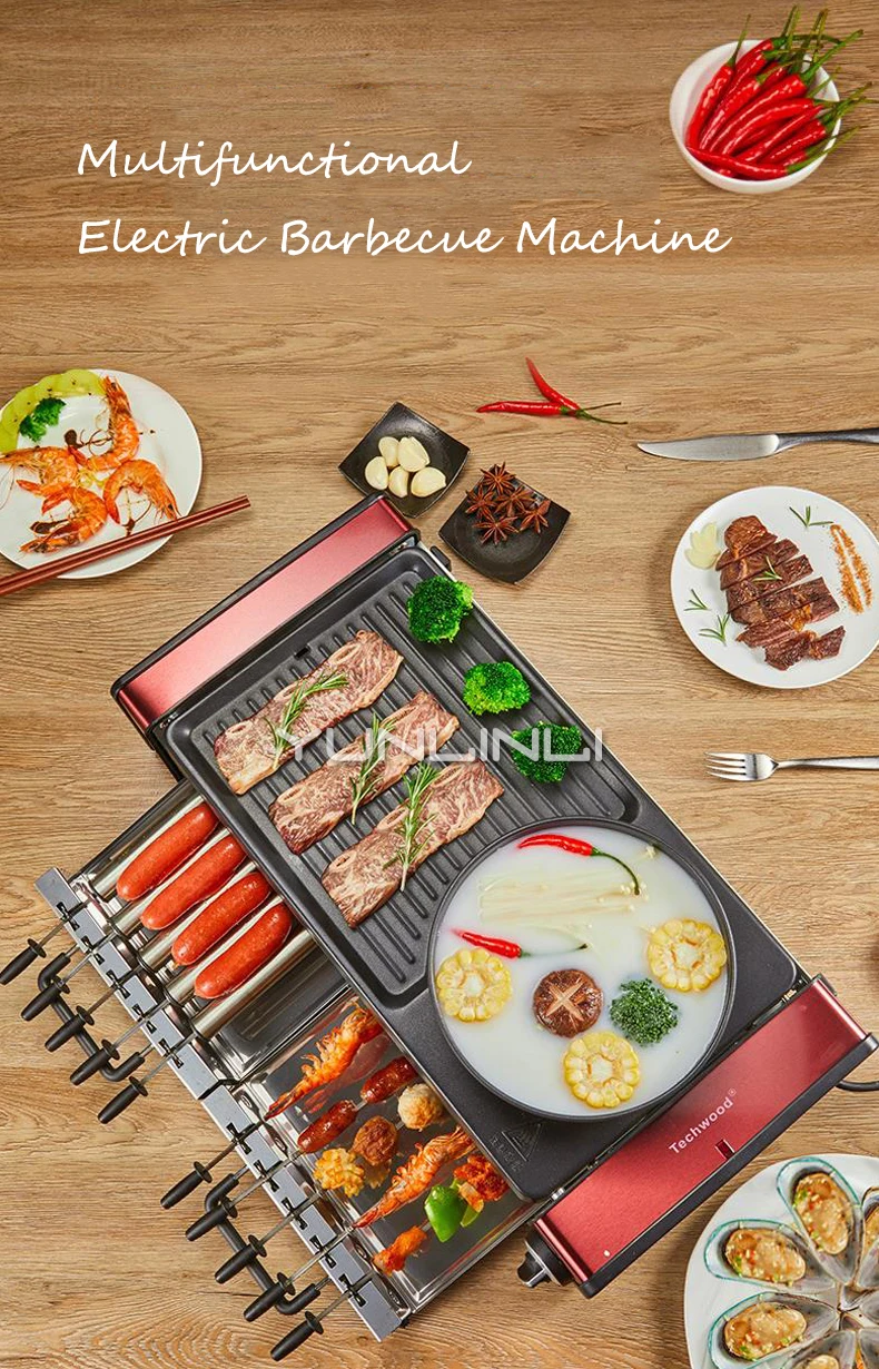 Description Picture 5 of itemHousehold Electric Barbecue Machine Multifunctional Korean Style Smokeless BBQ Grill Hot Pot & BBQ Integrated Machine
