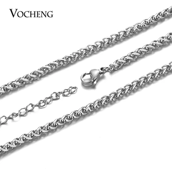 20PCS/lot Wholesale Vocheng Stainless Steel Chain Necklace 40cm 45cm Thickness 3.0mm with Extended Chain Lobster Clasp VC-250*20
20PCS/lot Wholesale Vocheng Stainless Steel Chain Necklace 40cm 45cm Thickness 3.0mm with Extended Chain Lobster Clasp VC-250*20