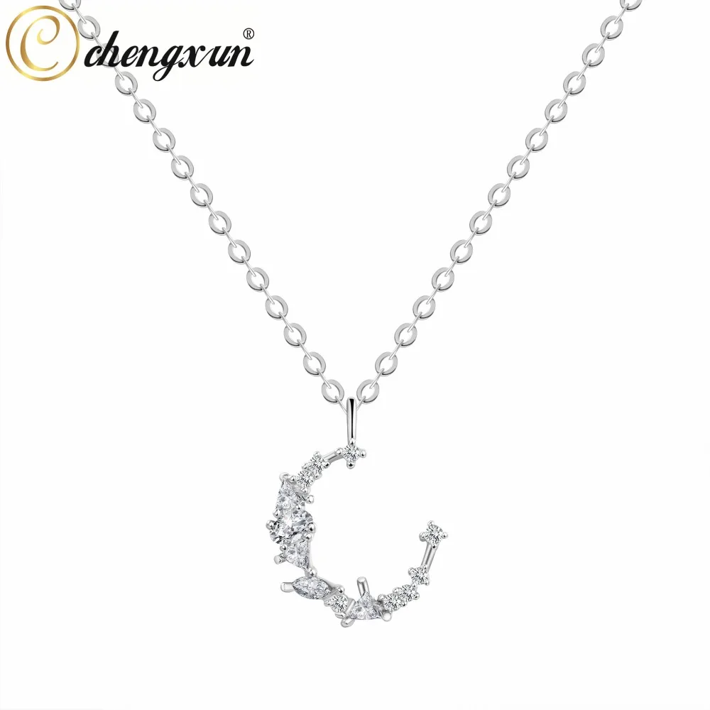 CHENGXUN Minimalist Zircon Crescent Moon Pendant Necklace Crystal Rhinestone Jewelry Choker Chain for Girls Birthday Gift
CHENGXUN Minimalist Zircon Crescent Moon Pendant Necklace Crystal Rhinestone Jewelry Choker Chain for Girls Birthday Gift