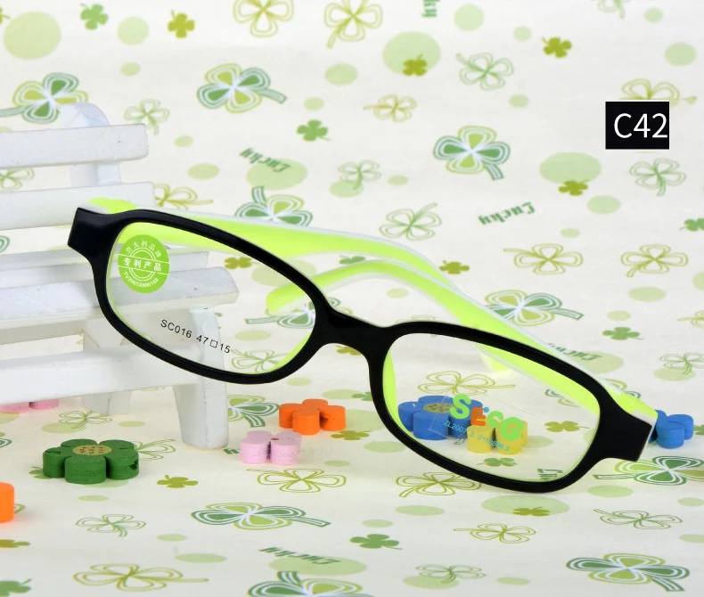 SECG Unisex Youth's Full Rim Oval Eyeglasses 6