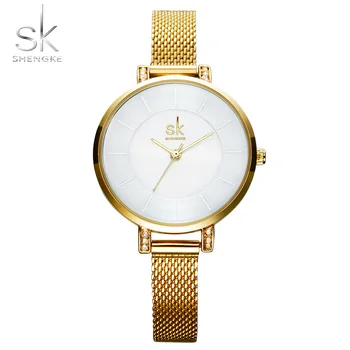 Shengke Top Brand Luxury Gold Watch Fashion Bracelet SK Watch Women Watches Women's Watches Clock montre femme zegarek damski 
Shengke Top Brand Luxury Gold Watch Fashion Bracelet SK Watch Women Watches Women's Watches Clock montre femme zegarek damski