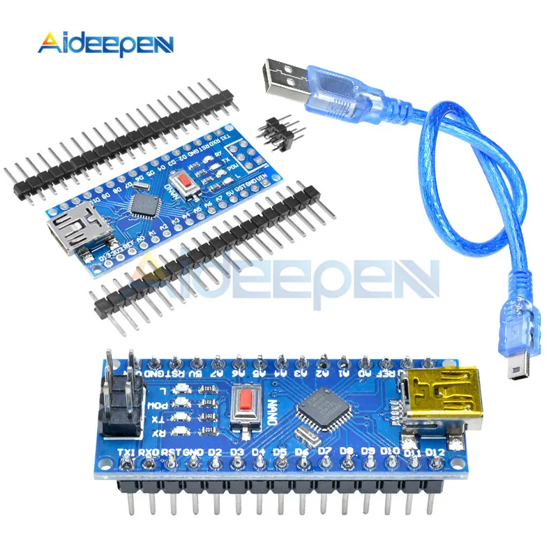 Mini USB CH340 Nano 3.0 ATmega328P ATMEGA328P-AU Controller Board Compatible For Arduino Nano CH340 Driver Nano V3.0 ATmega328
Mini USB CH340 Nano 3.0 ATmega328P ATMEGA328P-AU Controller Board Compatible For Arduino Nano CH340 Driver Nano V3.0 ATmega328