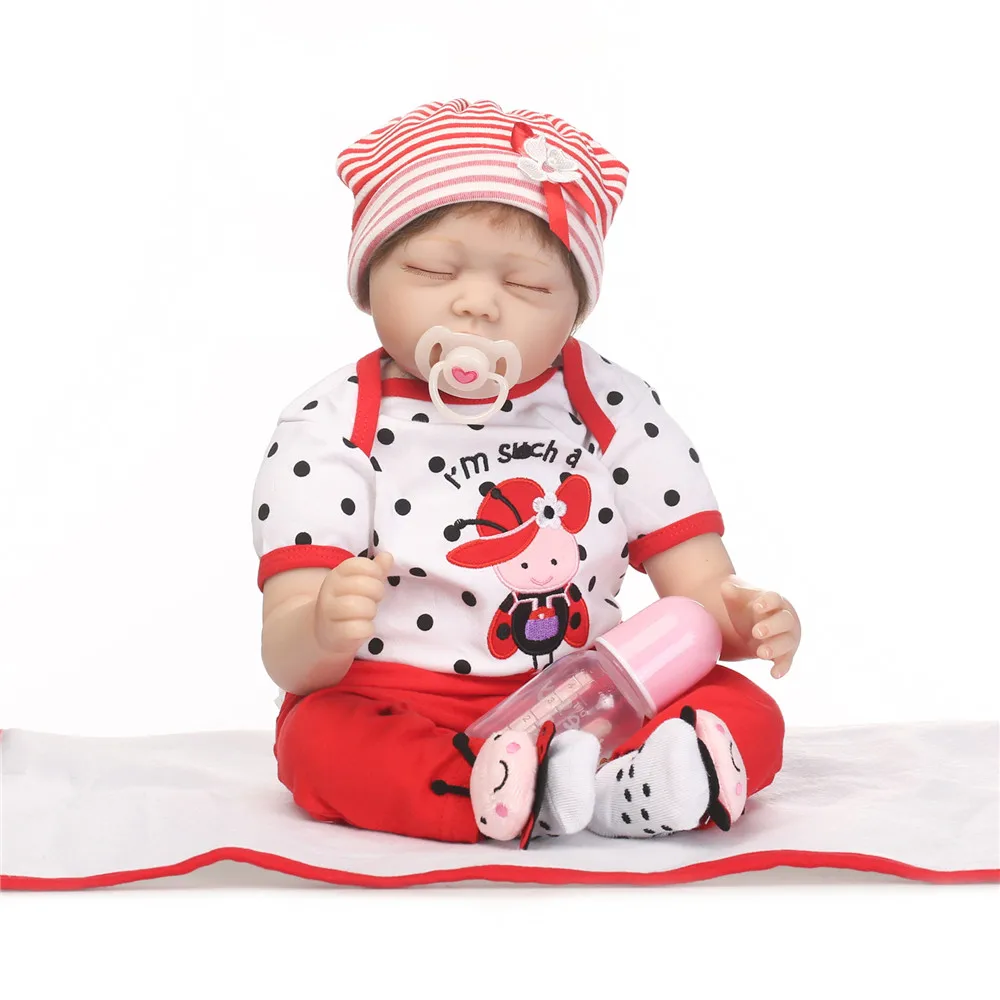 22inch doll high quality design Reborn toddler lifelike so real sleeping baby doll festival Gift Toys for children presents
22inch doll high quality design Reborn toddler lifelike so real sleeping baby doll festival Gift Toys for children presents