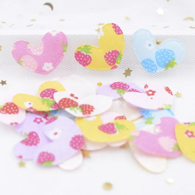 120Pcs Randomly Mixed Strawberry Pattern Cloth Fabric Patches Lovely Print Heart Shaped Appliques for Clothes Stickers Decor F75
120Pcs Randomly Mixed Strawberry Pattern Cloth Fabric Patches Lovely Print Heart Shaped Appliques for Clothes Stickers Decor F75