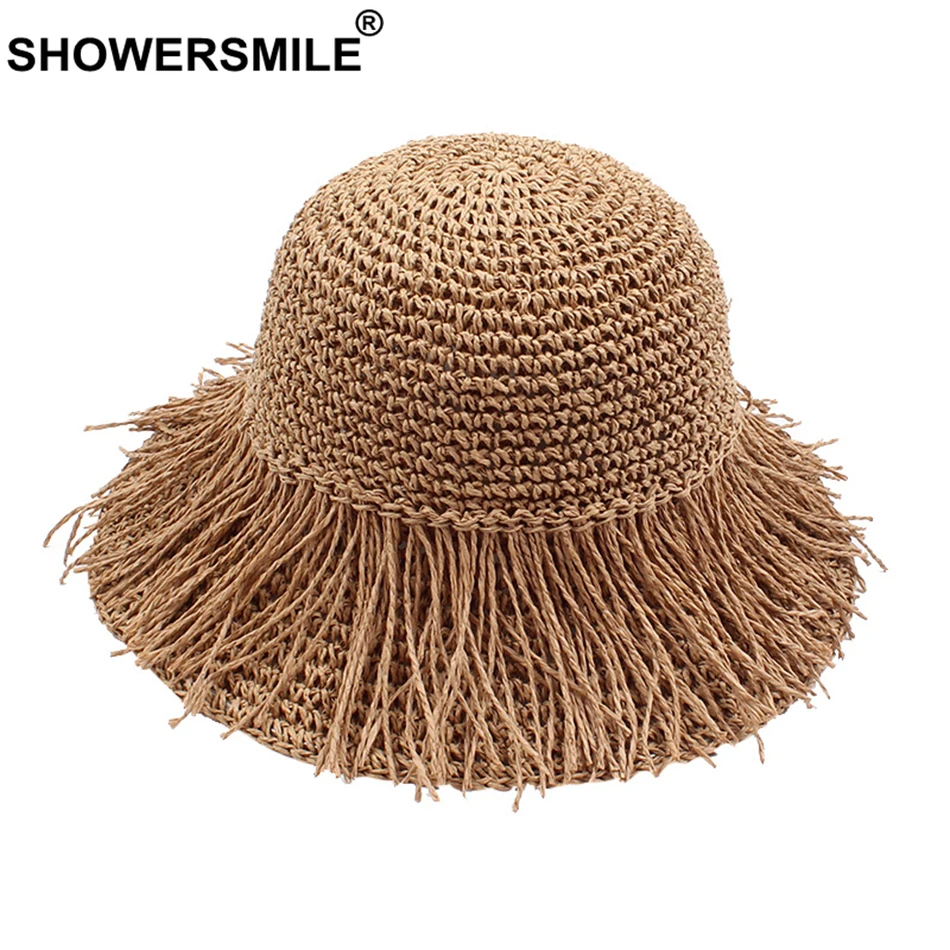 SHOWERSMILE Straw Bucket Hat Women Foldable Fringe Hat Female Coffee Crochet Vacation Sunshade Casual Ladies Summer Beach Caps
SHOWERSMILE Straw Bucket Hat Women Foldable Fringe Hat Female Coffee Crochet Vacation Sunshade Casual Ladies Summer Beach Caps