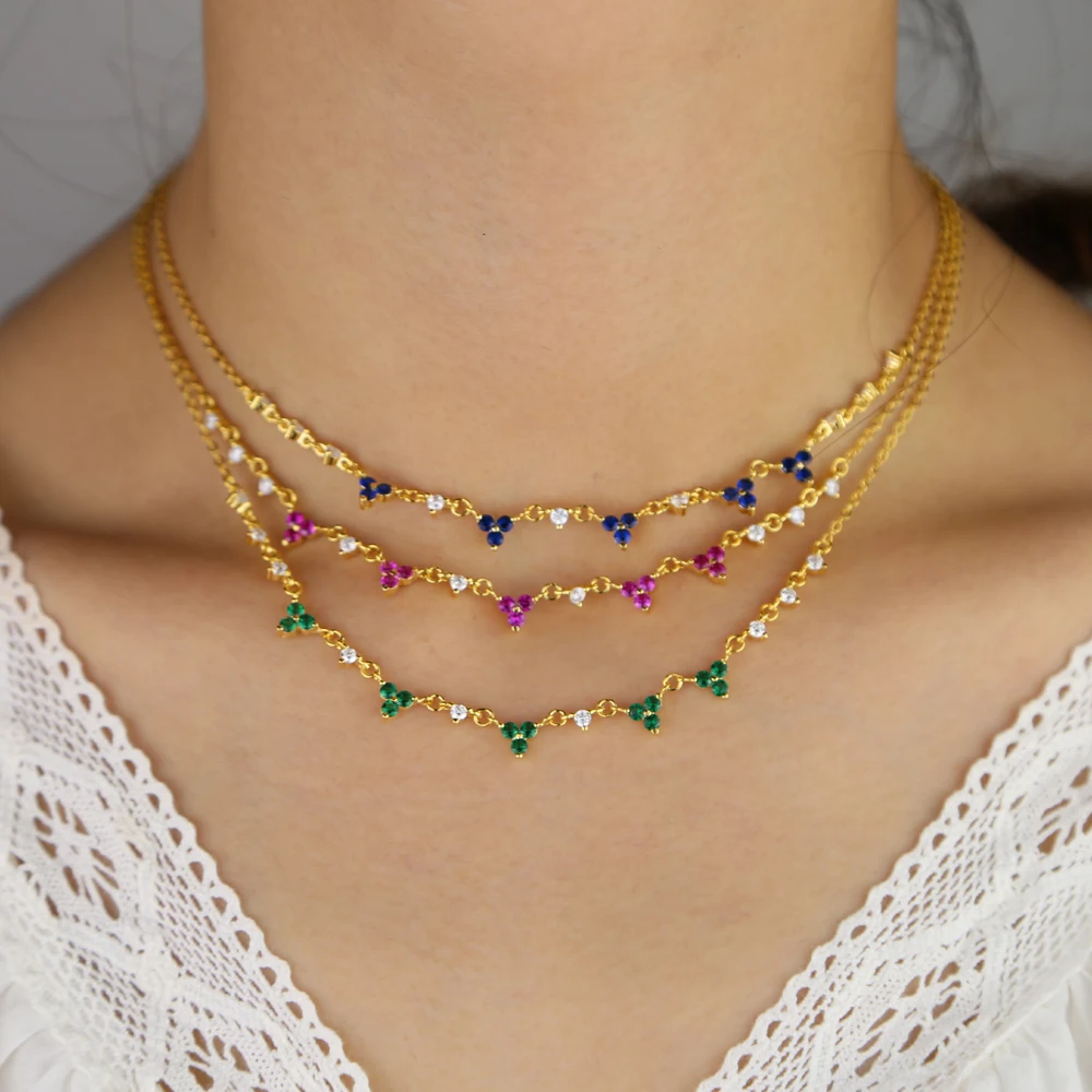 minimal short choker women micro pave red blue green white three stone drop cz necklace elegance engagement fashion jewelry
minimal short choker women micro pave red blue green white three stone drop cz necklace elegance engagement fashion jewelry