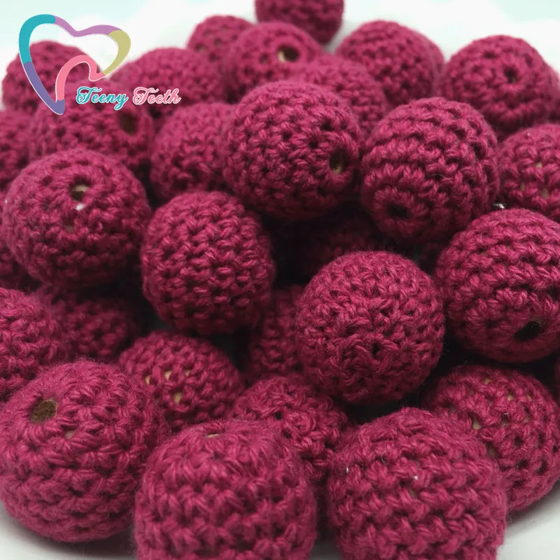 Teeny Teeth 10 PCS Red Wine Round Wood Crochet Beads Baby Teething Wooden Crocheted Baby Girl Favorites DIY Jewelry Nipple Chain
Teeny Teeth 10 PCS Red Wine Round Wood Crochet Beads Baby Teething Wooden Crocheted Baby Girl Favorites DIY Jewelry Nipple Chain