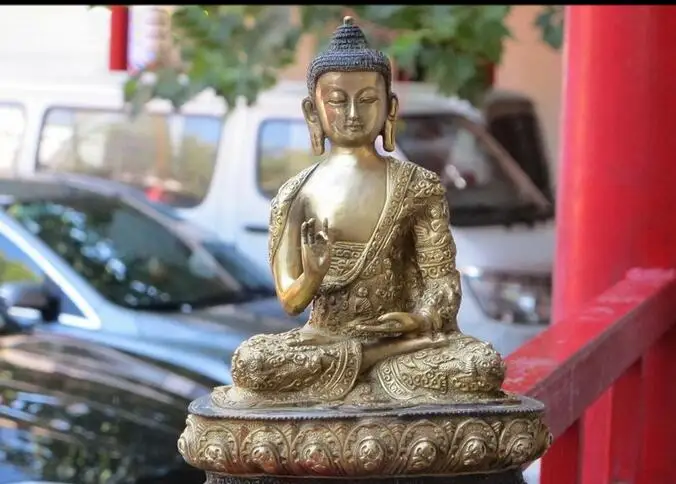 free 9"Tibet Bronze gilt Whole body is covered Sakyamuni Buddha Sermon story diagram fast
free 9"Tibet Bronze gilt Whole body is covered Sakyamuni Buddha Sermon story diagram fast