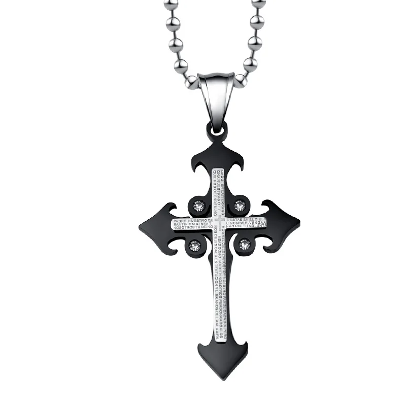 Jureo крест Подвески Титан Сталь Материал Мода Ожерелья для мужчин модные вечерние