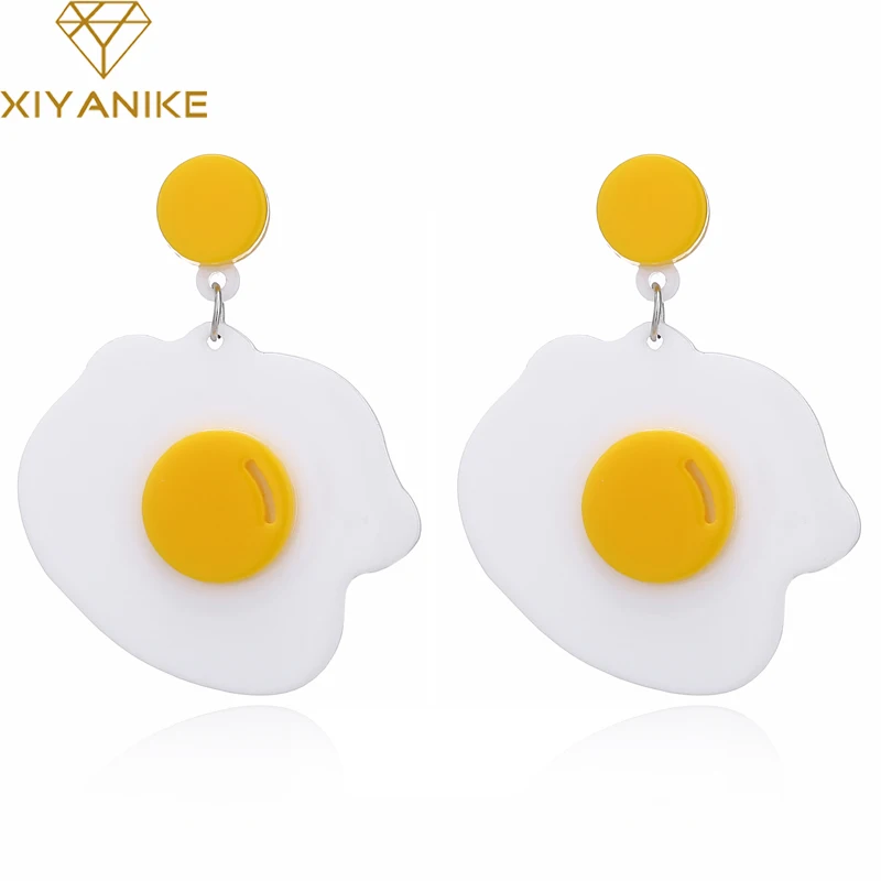 XIYANIKE Women Statement Jewelry New Cute Fried Egg Shape Long Earrings For Girls Gift Big Exaggerated Dangle Earrings E715
XIYANIKE Women Statement Jewelry New Cute Fried Egg Shape Long Earrings For Girls Gift Big Exaggerated Dangle Earrings E715