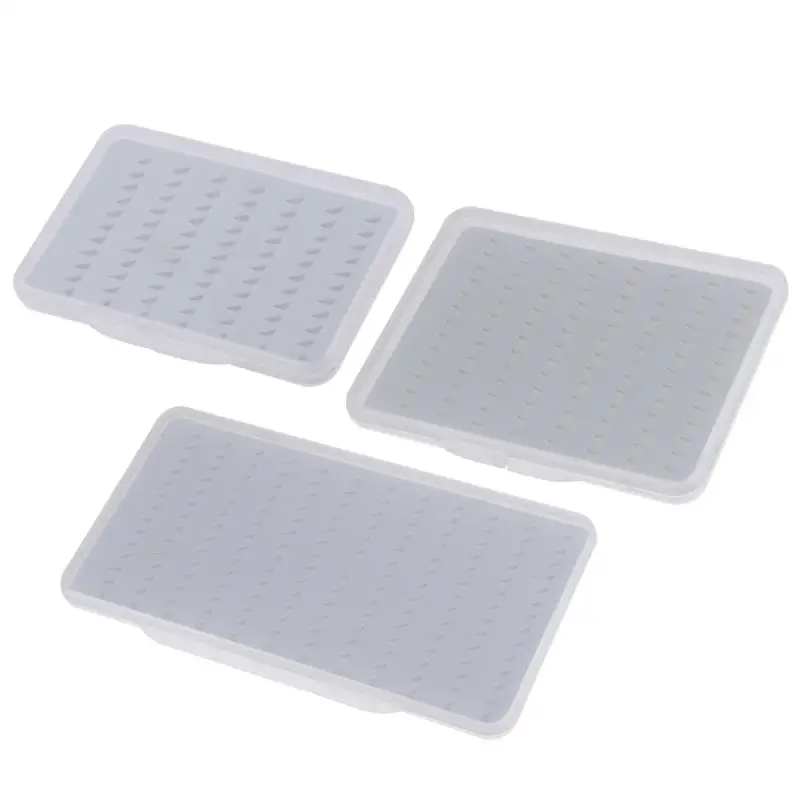 Super Slim Easy-Grip Foam Clear Slim Fly Lures Bait Hook Storage Box Slit Foam Inside to Keep Large Size Flies Hooks Connectors 
Super Slim Easy-Grip Foam Clear Slim Fly Lures Bait Hook Storage Box Slit Foam Inside to Keep Large Size Flies Hooks Connectors