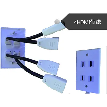4Gold Plated HDMI Pigtails Wall Plate Face Cover for Home Theater DVD Cable Satellite TV PS3 HDTV(White)
4Gold Plated HDMI Pigtails Wall Plate Face Cover for Home Theater DVD Cable Satellite TV PS3 HDTV(White)